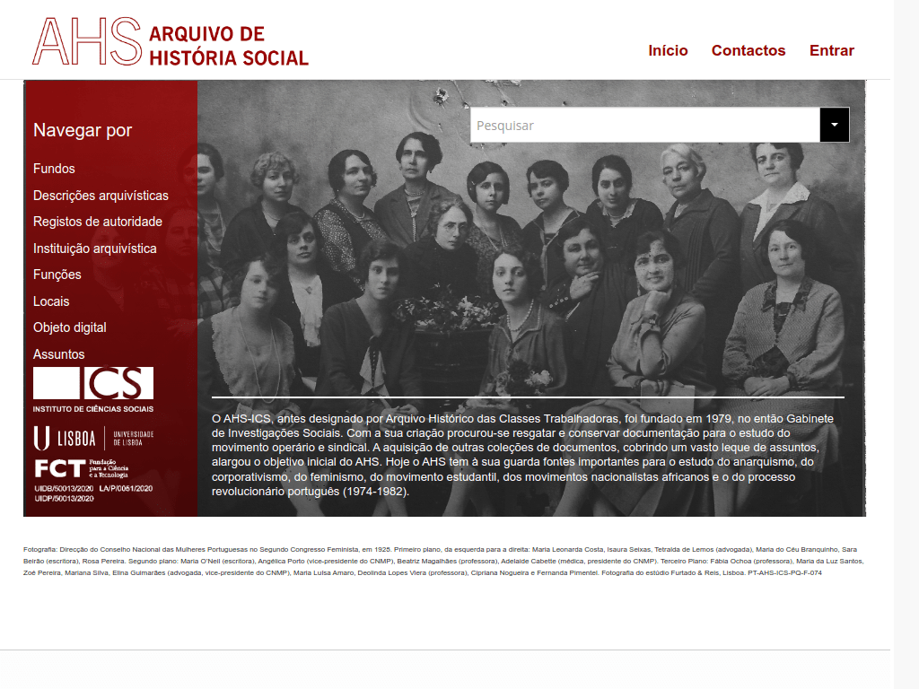 Arquivo de História Social do Inst. de Ciências Sociais da Univ. de Lisboa