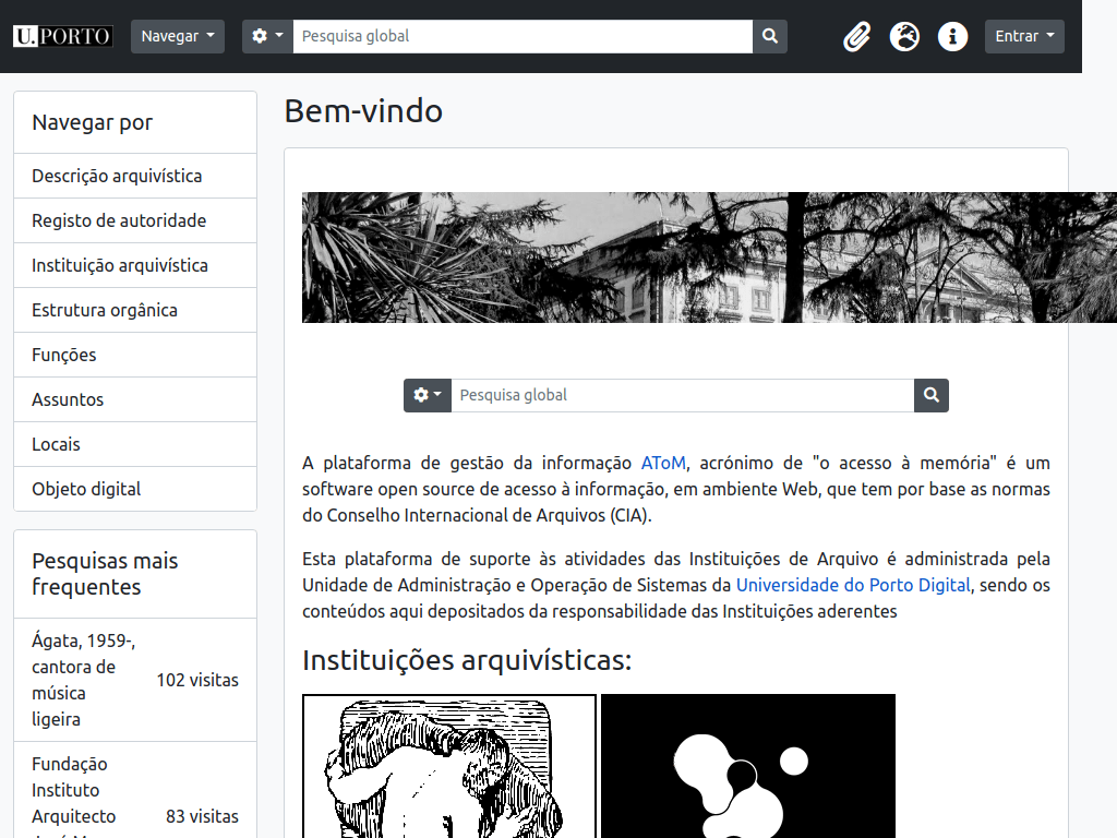 Arquivo AtoM da Universidade Porto Digital
